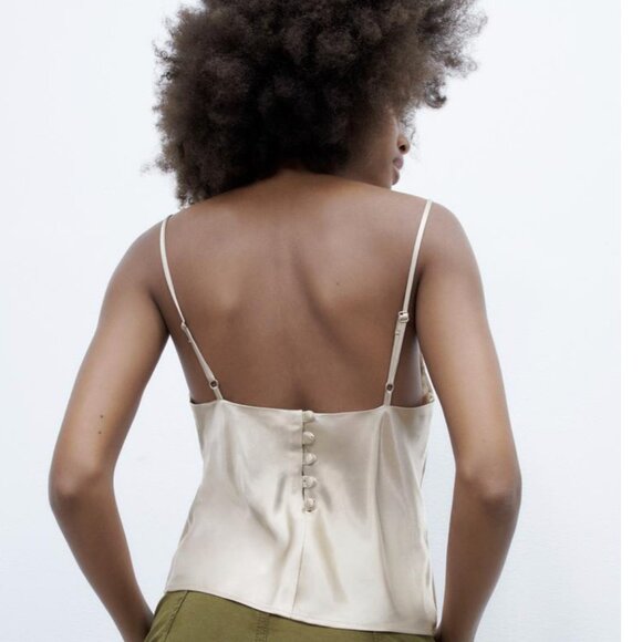 SATIN EFFECT CAMISOLE - Picture 4 of 9